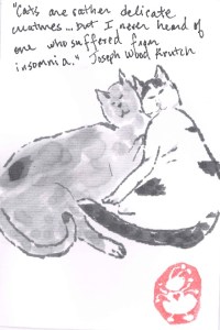 Moomin and Joxter and Insomnia etegami