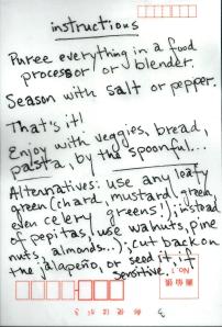 KaleRadishGreenSpicyPesto.Recipe.Back.26May2014